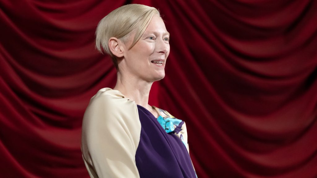 Tilda Swinton ved visningen af Suspiria under Viennale 2018 i Gartenbaukino, Wien