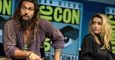 Jason Momoa og Amber Heard ved Aquaman-panelet på San Diego Comic-Con 2018