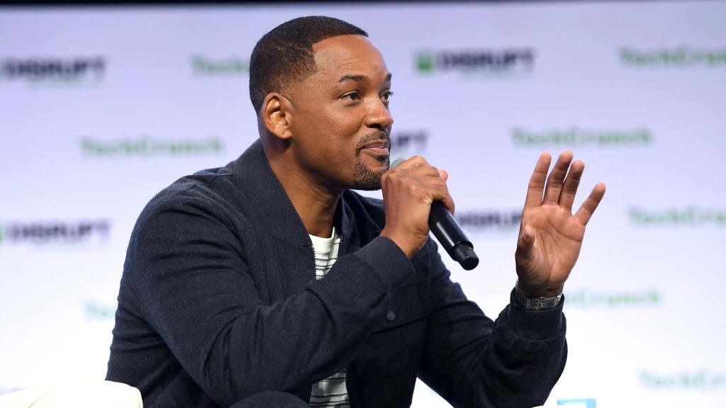 Will Smith, der spiller Mike Lowrey i Bad Boys: Ride or Die, på scenen ved TechCrunch Disrupt San Francisco 2019