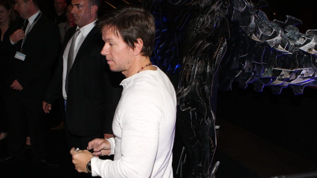Mark Wahlberg ved premieren på Transformers: Age of Extinction i Sydney 2014