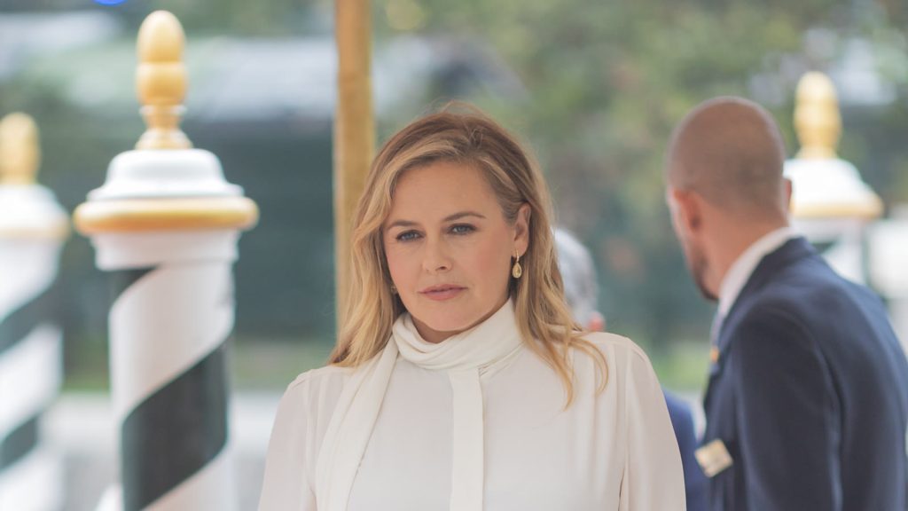 Alicia Silverstone ved den 82. filmfestival i Venedig, hvor hun deltog med filmen Bugonia