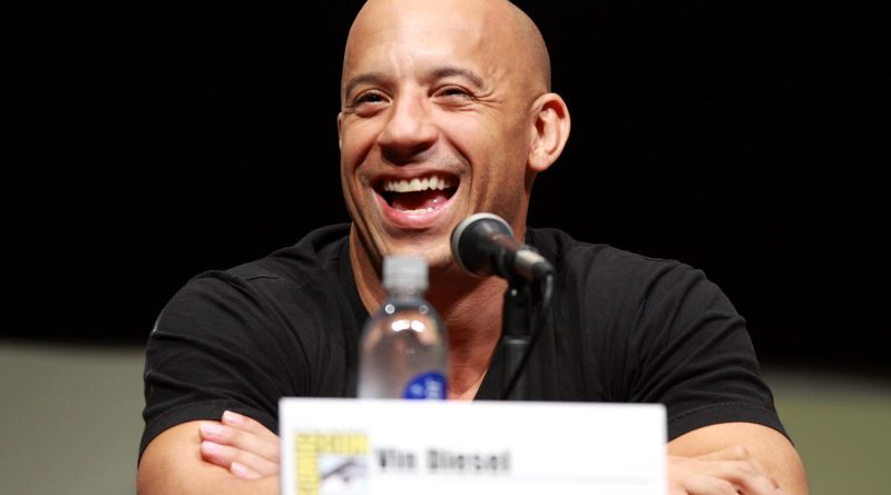 Vin Diesel, der spiller Dominic Toretto i Fast & Furious 8, taler ved San Diego Comic-Con i 2013