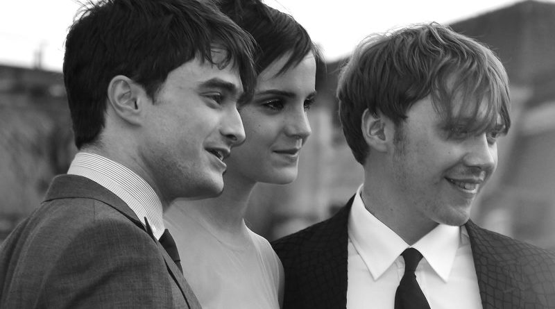 Daniel Radcliffe, Emma Watson og Rupert Grint ved verdenspremieren på Harry Potter og Dødsregalierne del 2 i London