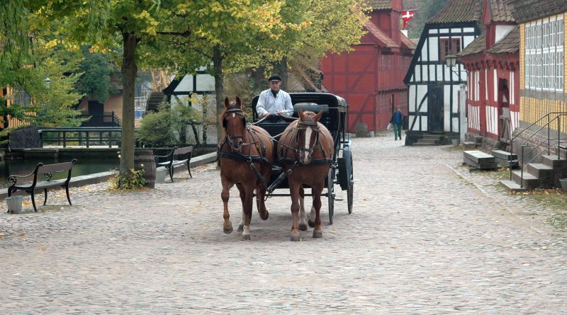 Hestevogn i Den Gamle By i Århus