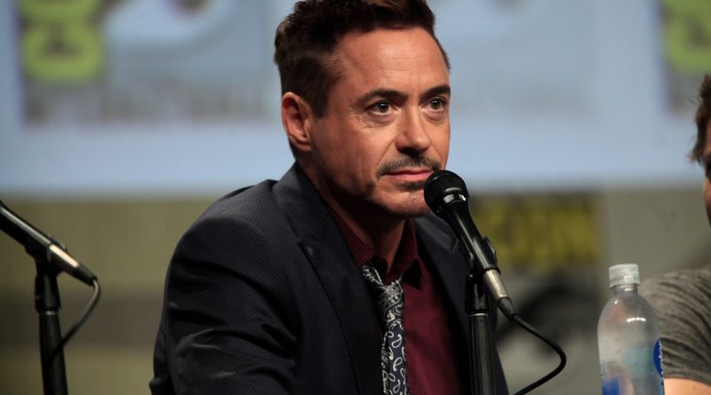 Robert Downey Jr., der spiller Tony Stark, på San Diego Comic-Con 2014