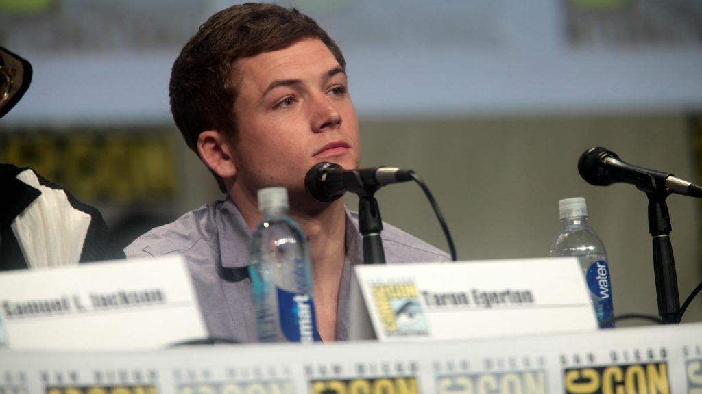 Taron Egerton ved Comic-Con i San Diego 2014 for Kingsman: The Secret Service