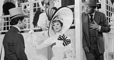 Jeremy Brett, Audrey Hepburn og Rex Harrison i My Fair Lady fra 1964