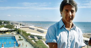 Dustin Hoffman ved filmfestivalen i Venedig i 1984