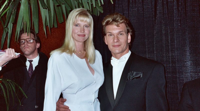 Patrick Swayze og hustruen Lisa Niemi ved Grammy-uddelingen i 1990