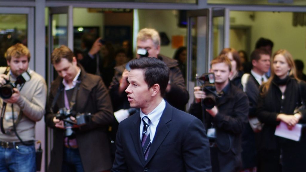 Mark Wahlberg på den røde løber ved premieren på Shooter i 2007