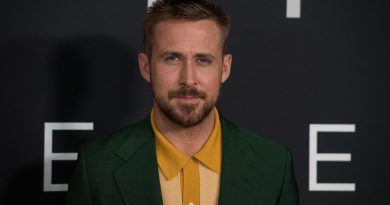 Ryan Gosling på den røde løber ved premieren på First Man i Smithsonian National Air and Space Museum i 2018