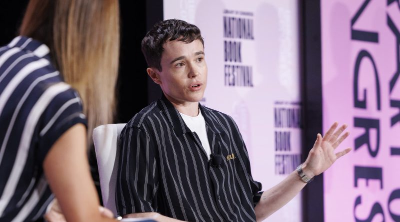 Elliot Page taler om sin erindringsbog «Pageboy» ved National Book Festival 2023