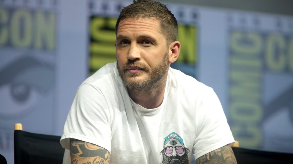 Tom Hardy ved Venom-panelet på San Diego Comic-Con 2018